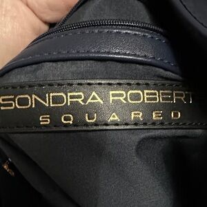 Sondra Roberts Squared nylon crossbody Navy Handbag